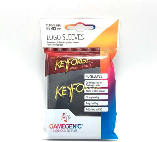 40 Sleeves for Keyforge Cards - Black - 40 Protège-cartes 66x92mm - Neuf sous blister