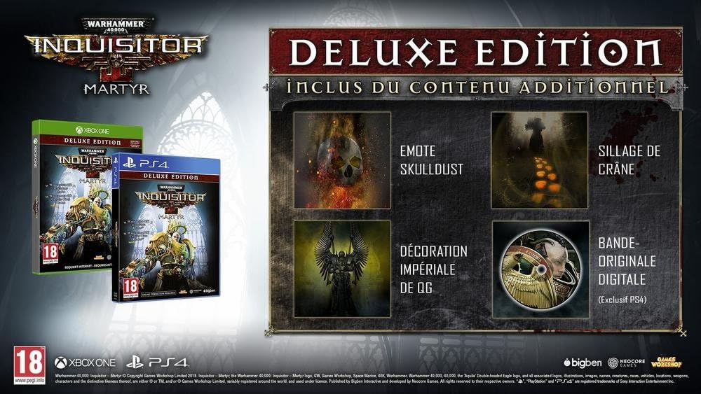 Warhammer 40.000 : Inquisitor Martyr - Deluxe Edition PS4 - Neuf sous blister