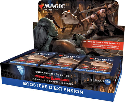 Magic the Gathering - Boîte de 18 Boosters d'Extension - Commander Légendes - La Bataille de la Porte de Baldur en Français - Neuf scellé