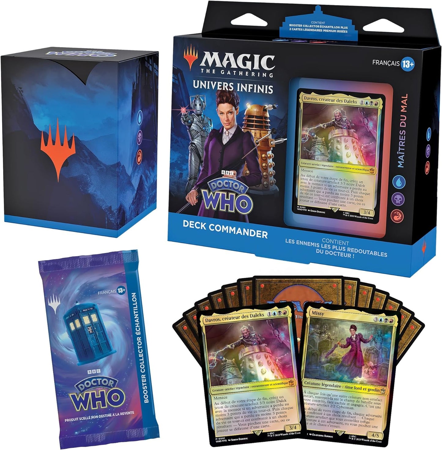 Magic The Gathering - Deck Commander Univers Infinis Docteur Who - Maîtres du Mal - Neuf scellé