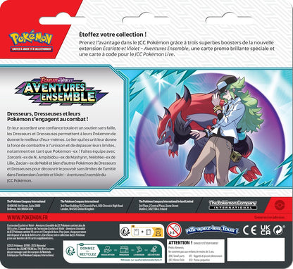 Pokémon - Tripack EV09 - Écarlate et Violet - Aventures Ensemble - en français - Neuf
