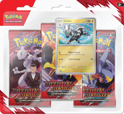 Pokémon - Tripack EV10 - Écarlate et Violet - Rivalités Destinées - en français - Neuf