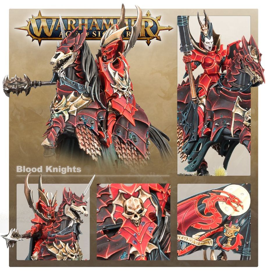Warhammer Age of Sigmar - Soulblight Gravelords - Blood Knights - Neuf