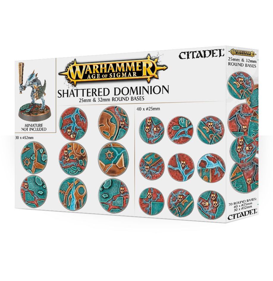 Warhammer Age of Sigmar - Shattered Dominion - 25mm & 32mm Round Bases - Neuf