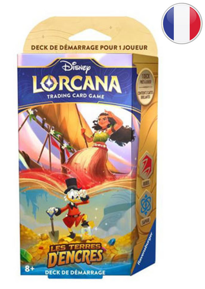 Disney Lorcana - Les Terres d’Encres - Deck de Démarrage en Français - Neuf