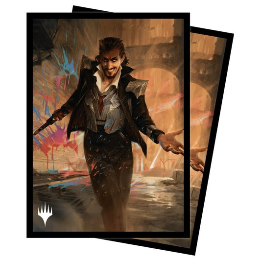Magic the Gathering - Ultra Pro - Matte Deck Protector Sleeves - Commander Les rues de la Nouvelle-Capenna - "Anhelo, the Painter"