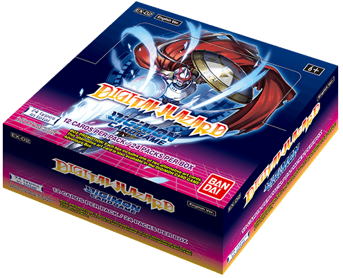 Digimon Card Game - Boite de 24 Boosters - Digital Hazard EX-02 en Anglais - Neuf scellé