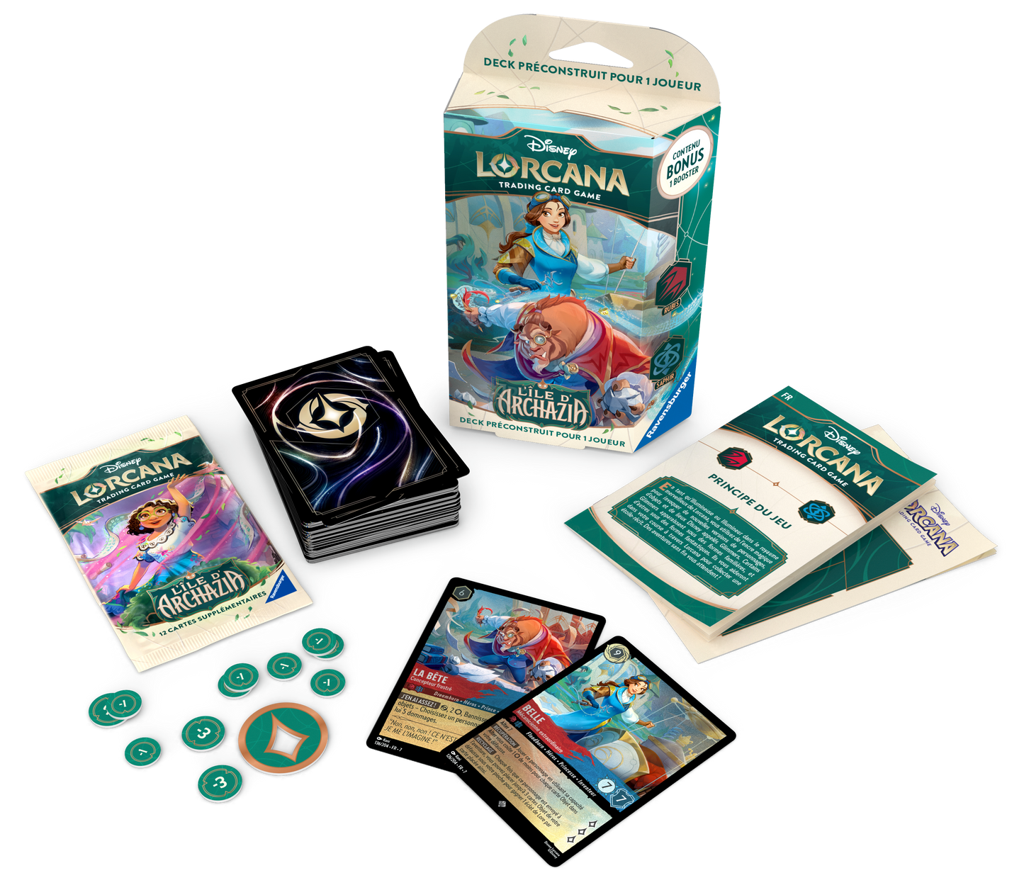 Disney Lorcana - L'île d'Archazia - Deck de Démarrage en Français - Neuf