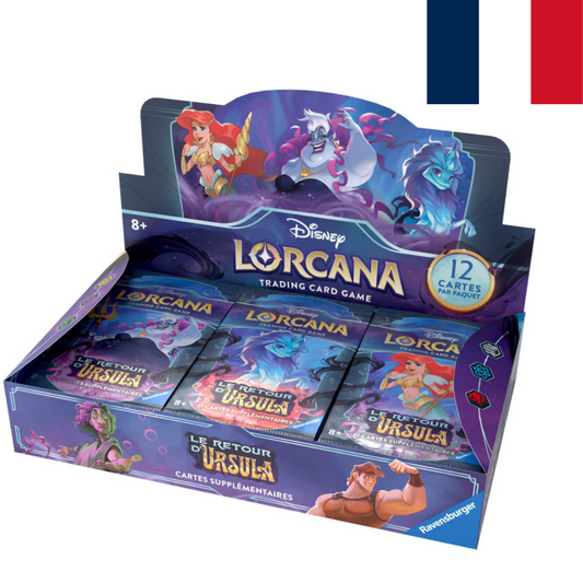 Disney Lorcana - Le Retour d'Ursula - Display de 24 Boosters en Français - Neuf