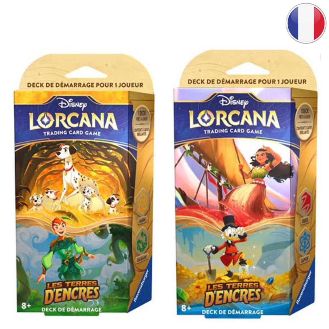 Disney Lorcana - Les Terres d’Encres - Deck de Démarrage en Français - Neuf