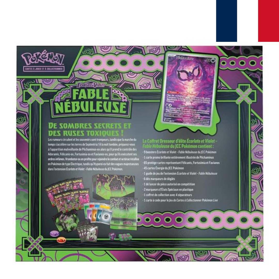 Pokémon - Coffret Dresseur d'Élite ETB EV6.5 - Écarlate et Violet - Fable Nébuleuse - en français - Neuf sous blister