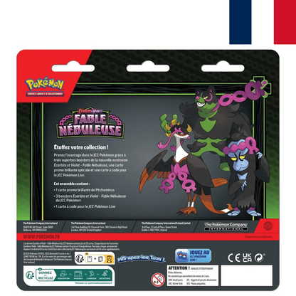 Pokémon - Tripack - Pack de 3 Boosters Écarlate et Violet EV6.5 - Fable Nébuleuse - Neuf sous blister