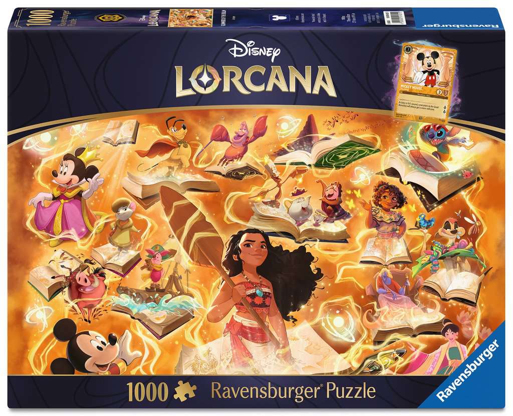 Puzzle 1000 pièces + 1 cartes promo - Disney - Lorcana - Neuf