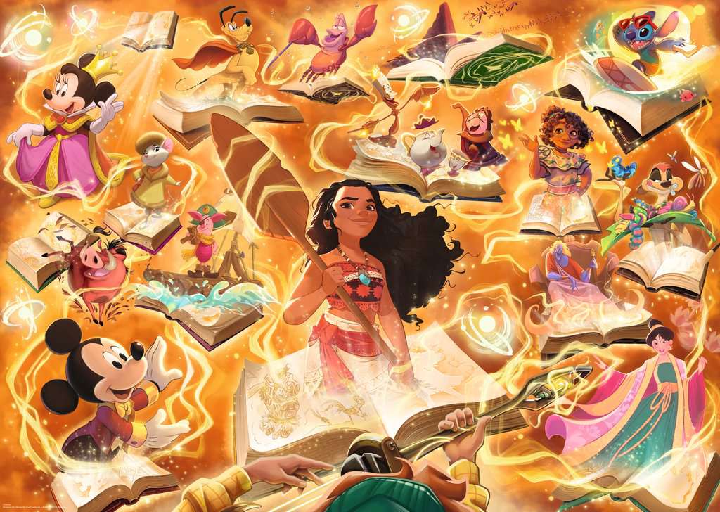 Puzzle 1000 pièces + 1 cartes promo - Disney - Lorcana - Neuf
