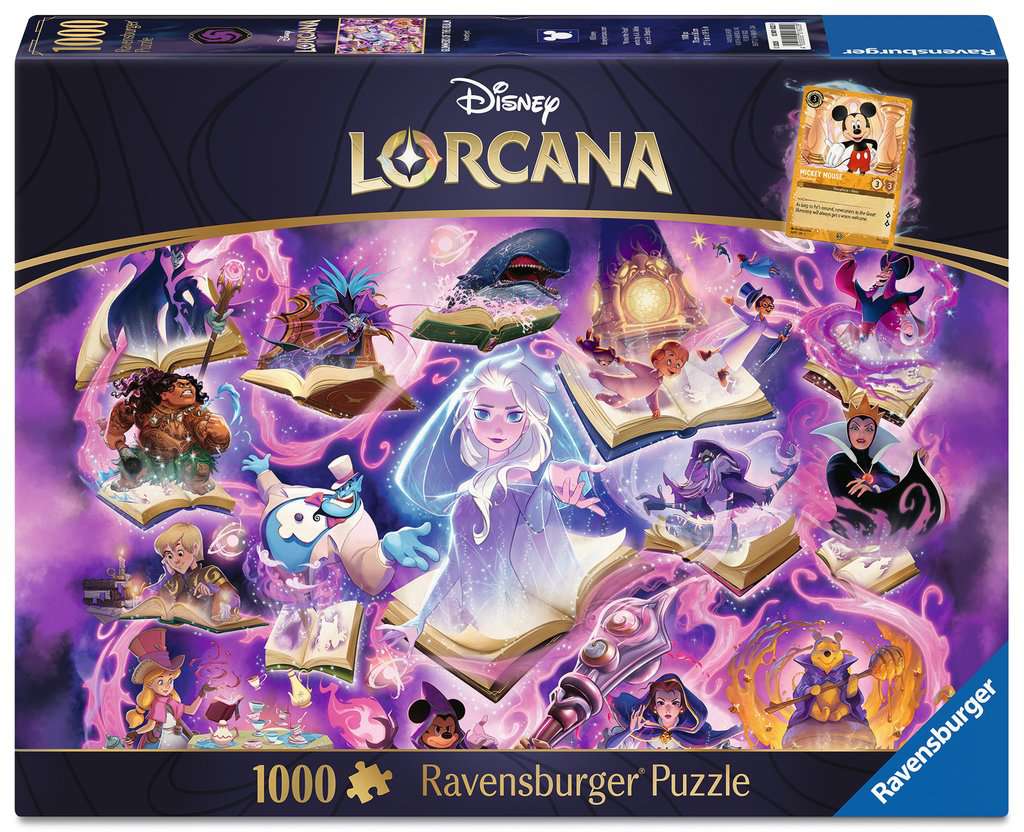 Puzzle 1000 pièces + 1 cartes promo - Disney - Lorcana - Neuf