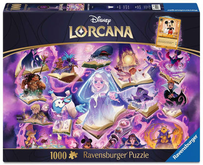 Puzzle 1000 pièces + 1 cartes promo - Disney - Lorcana - Neuf