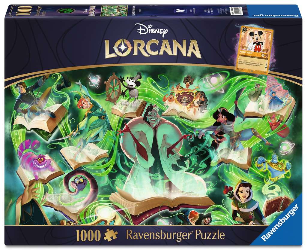 Puzzle 1000 pièces + 1 cartes promo - Disney - Lorcana - Neuf