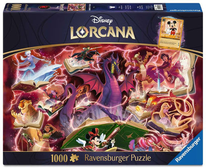 Puzzle 1000 pièces + 1 cartes promo - Disney - Lorcana - Neuf