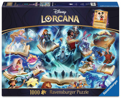 Puzzle 1000 pièces + 1 cartes promo - Disney - Lorcana - Neuf