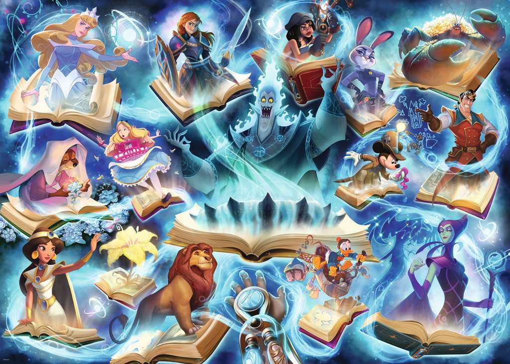 Puzzle 1000 pièces + 1 cartes promo - Disney - Lorcana - Neuf