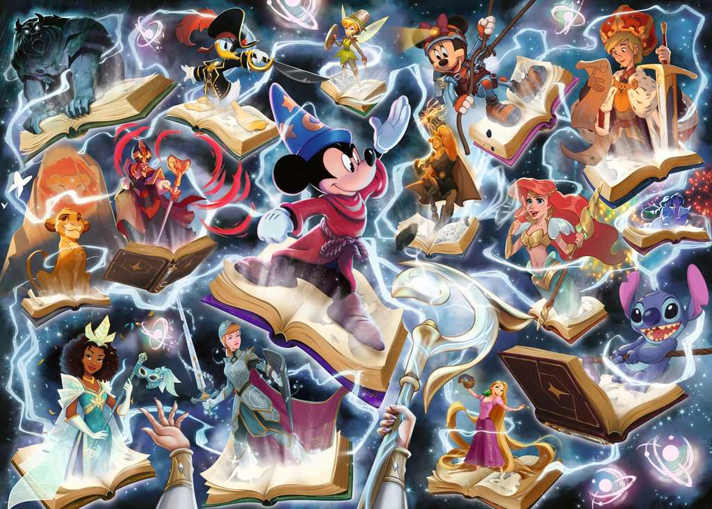 Puzzle 1000 pièces + 1 cartes promo - Disney - Lorcana - Neuf