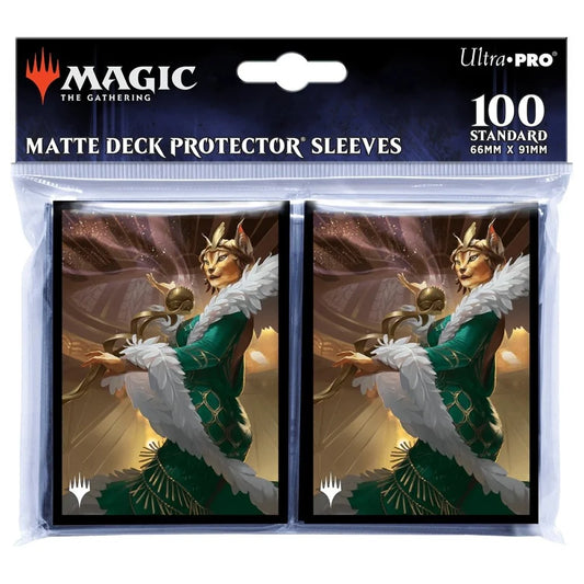 Magic the Gathering - Ultra Pro - Matte Deck Protector Sleeves - Commander Les rues de la Nouvelle-Capenna - "Kitt Kanto, Mayhem Diva"