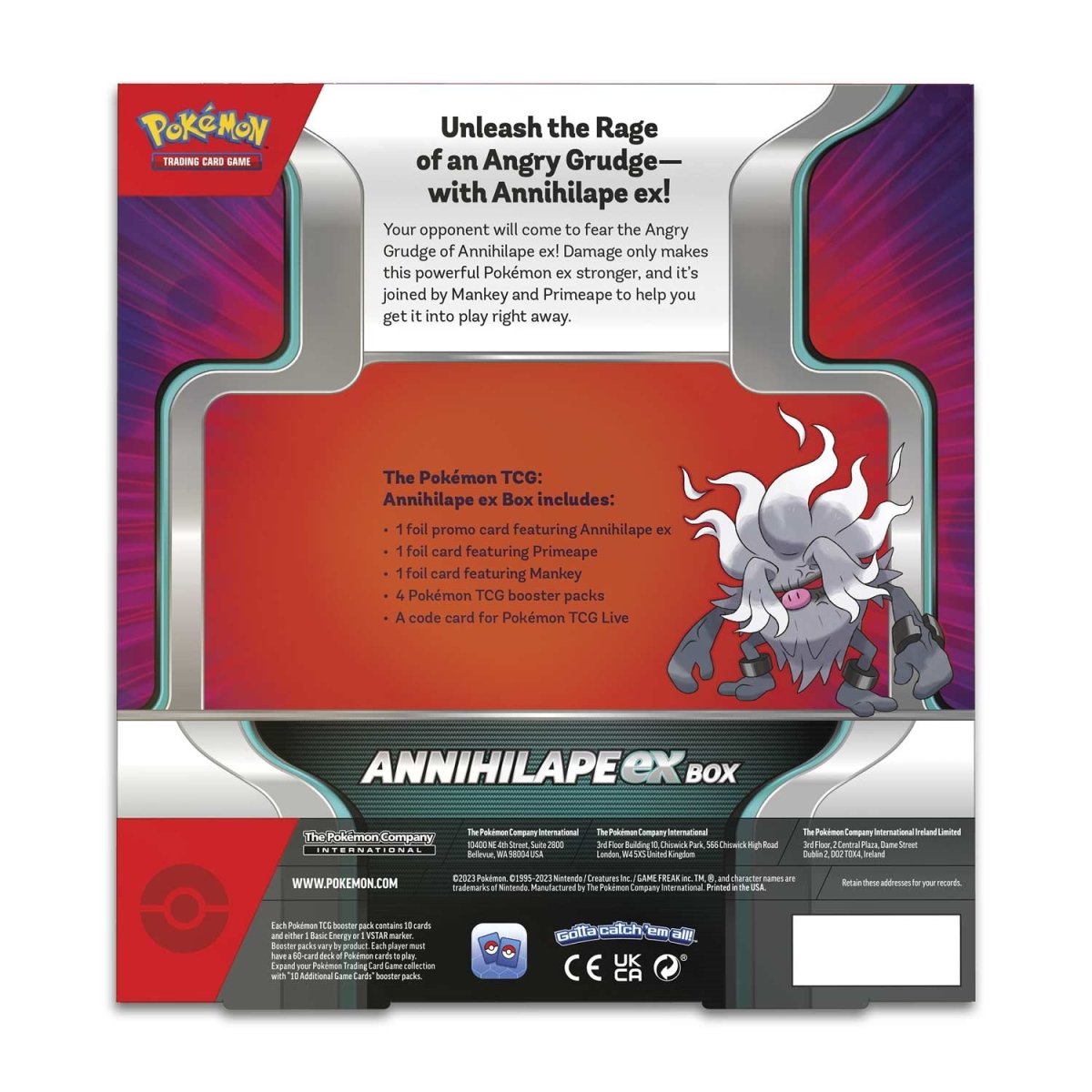 Pokémon - Annihilape-ex Box - en anglais - Neuf