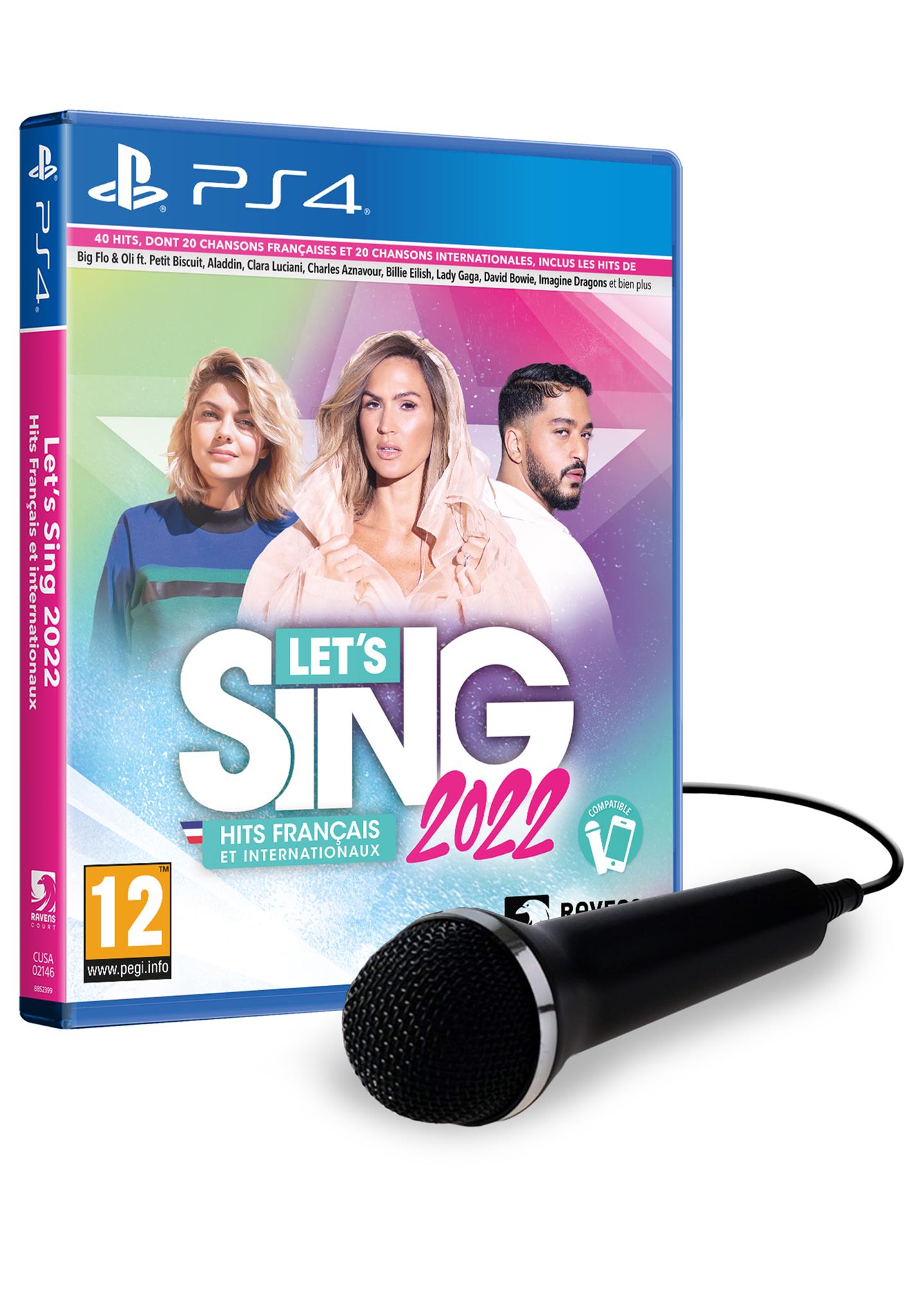 Let's SING 2022 + 1 Micro - PS4 - Neuf sous blister