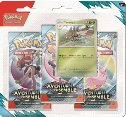 Pokémon - Tripack EV09 - Écarlate et Violet - Aventures Ensemble - en français - Neuf