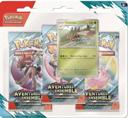 Pokémon - Tripack EV09 - Écarlate et Violet - Aventures Ensemble - en français - Neuf