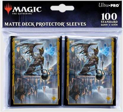Magic the Gathering - Ultra Pro - Matte Deck Protector Sleeves - Les rues de la Nouvelle-Capenna - "Raffine, Scheming Seer"