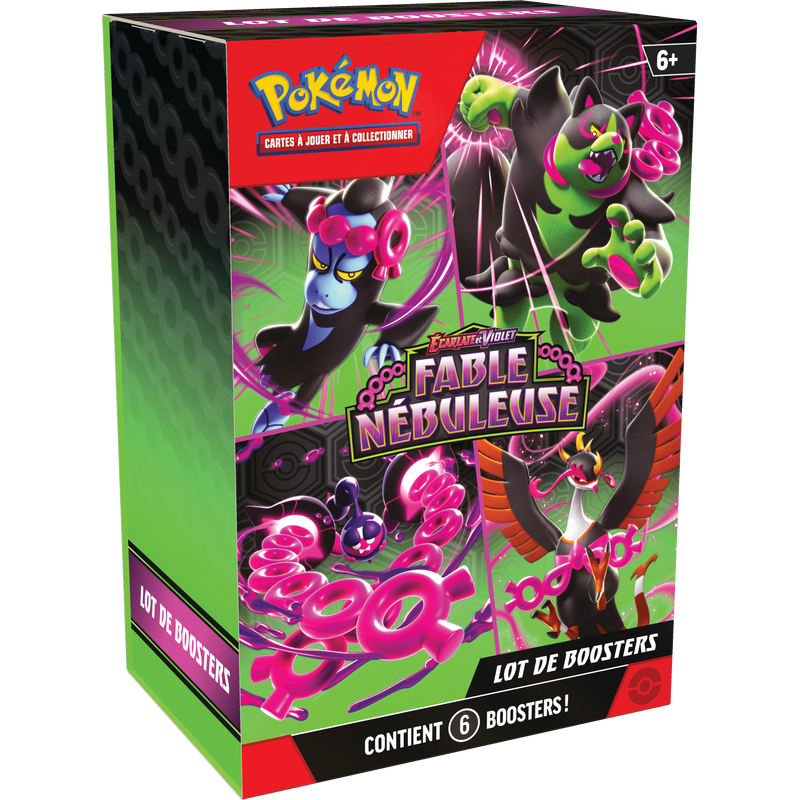 Pokémon - Bundle de 6 Boosters - EV6.5 - Écarlate et Violet - Fable Nébuleuse - Neuf scellé