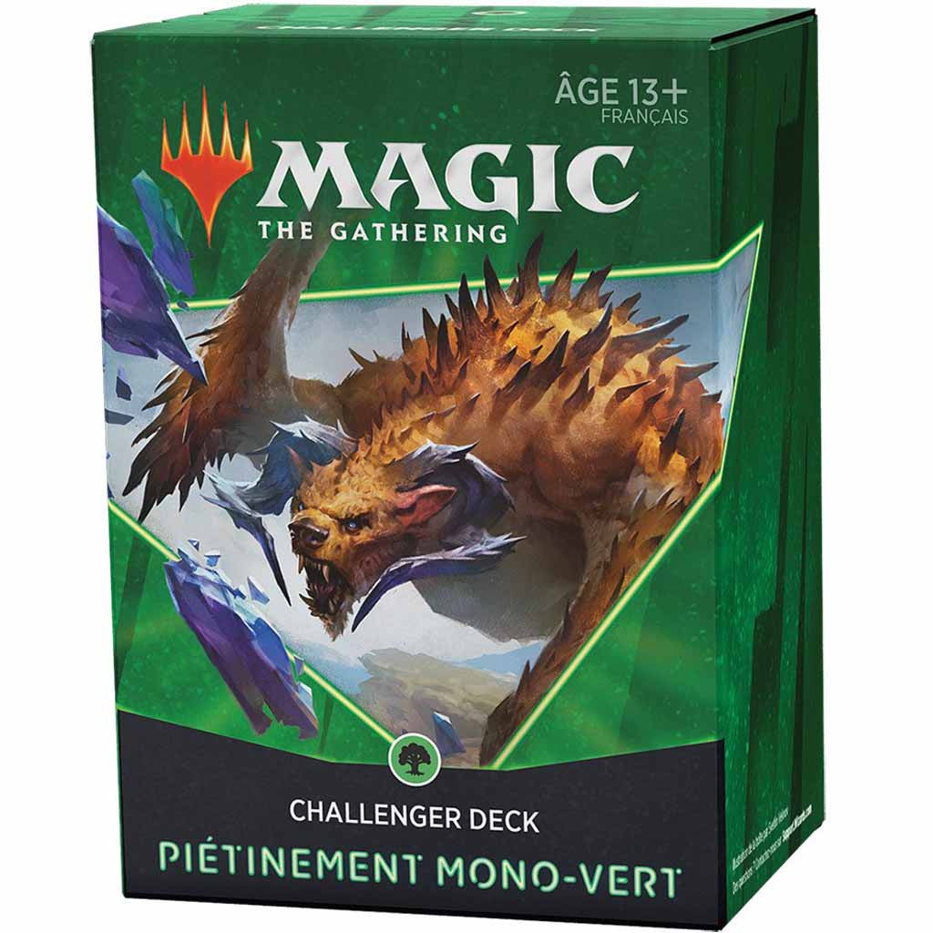 Magic The Gathering - Deck Challenger 2021 - Piétinement Mono-Vert en Français - Neuf scellé