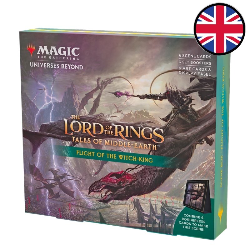 Magic the Gathering - Coffret Scénique - Le Seigneur des Anneaux - Chroniques de la Terre du Milieu - Flight of the Witch-King en Anglais - Neuf scellé