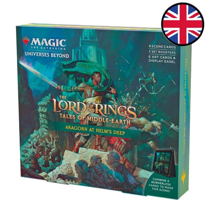 Magic the Gathering - Coffret Scénique - Le Seigneur des Anneaux - Chroniques de la Terre du Milieu - Aragorn at Helm's Deep en Anglais - Neuf scellé