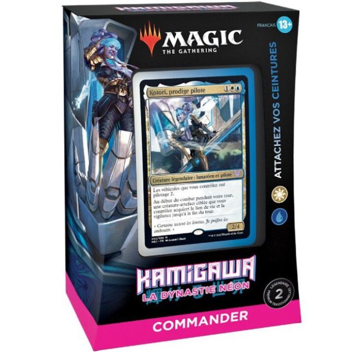 Magic the Gathering - Deck Commander Attachez vos Ceintures - Kamigawa La Dynastie Néon en Français - Neuf scellé