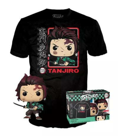 Funko Pop 867 - Demon Slayer - Tanjiro Kamado - Pop avec T-Shirt - Taille L - Neuf