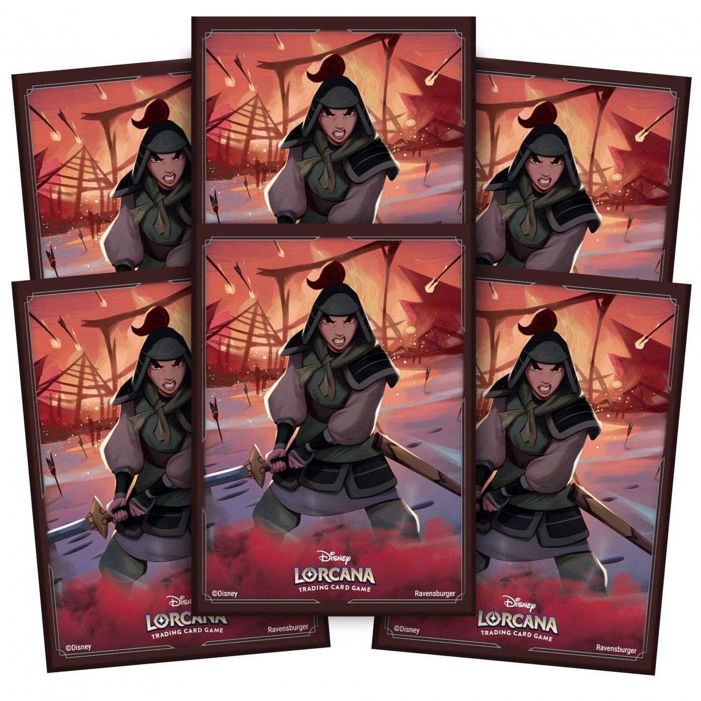 Disney Lorcana - Rise of the Floodborn - 65 Protège-Cartes Mulan - 65 Card Sleeves Mulan - Neuf