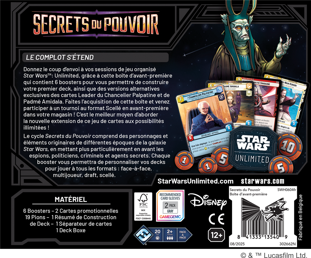 Star Wars : Unlimited - Pack Avant-Première - Secrets du Pouvoir - Neuf scellé