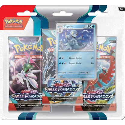 Pokémon - Pack de 3 Boosters Ecarlate & Violet EV04 - Faille Paradoxe - Neuf sous blister