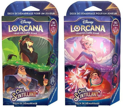 Disney Lorcana - Ciel Scintillant - Deck de Démarrage en Français - Neuf