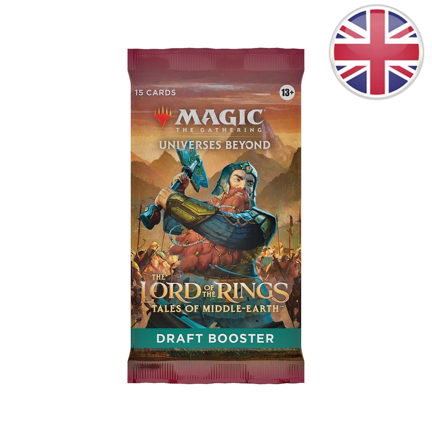 Magic the Gathering - Booster de Draft - Le Seigneur des Anneaux - Chroniques de la Terre du Milieu en Anglais - Neuf scellé