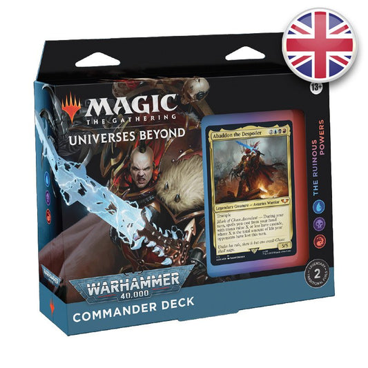 Magic The Gathering - Deck Commander Univers Infinis Warhammer 40,000 - The Ruinous Powers en Anglais - Neuf scellé