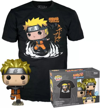 Funko Pop 727 - Naruto Shippuden - Naruto Uzumaki - Pop avec T-Shirt - Taille M - Neuf