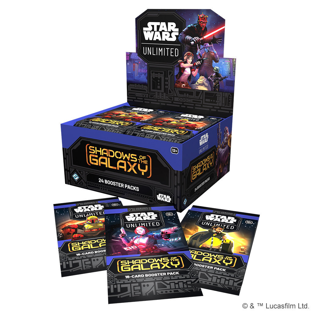 Star Wars : Unlimited - Boîte de 24 Boosters en Anglais - Ombres de la Galaxie - Neuf scellé