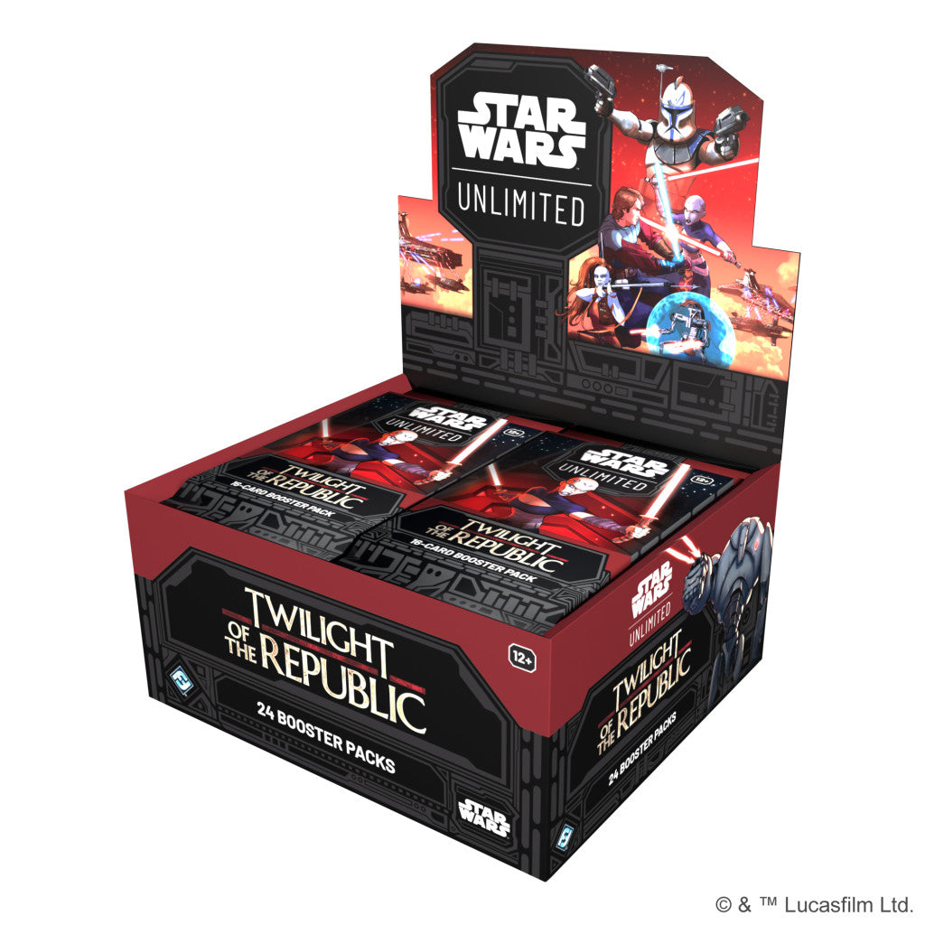 Star Wars : Unlimited - Boîte de 24 Boosters en Anglais - Twilight of the Republic - Neuve scellée