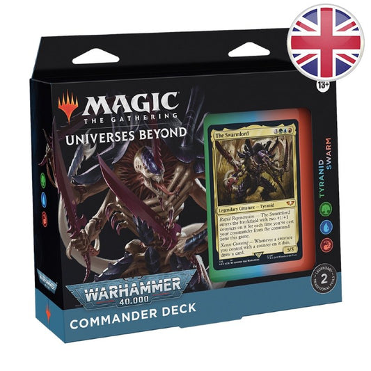 Magic The Gathering - Deck Commander Univers Infinis Warhammer 40,000 - Tyranid Swarm en Anglais - Neuf scellé
