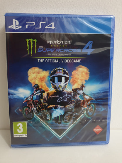 Monster Energy Supercross 4 - The Official Videogame PS4 - Neuf sous blister