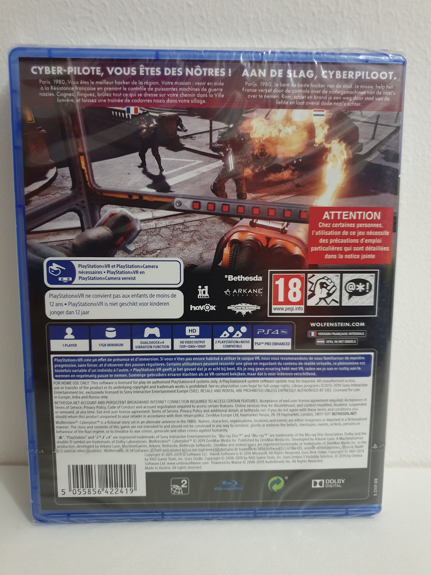 Wolfenstein®: Cyberpilot™ VR PS4 - Neuf sous blister