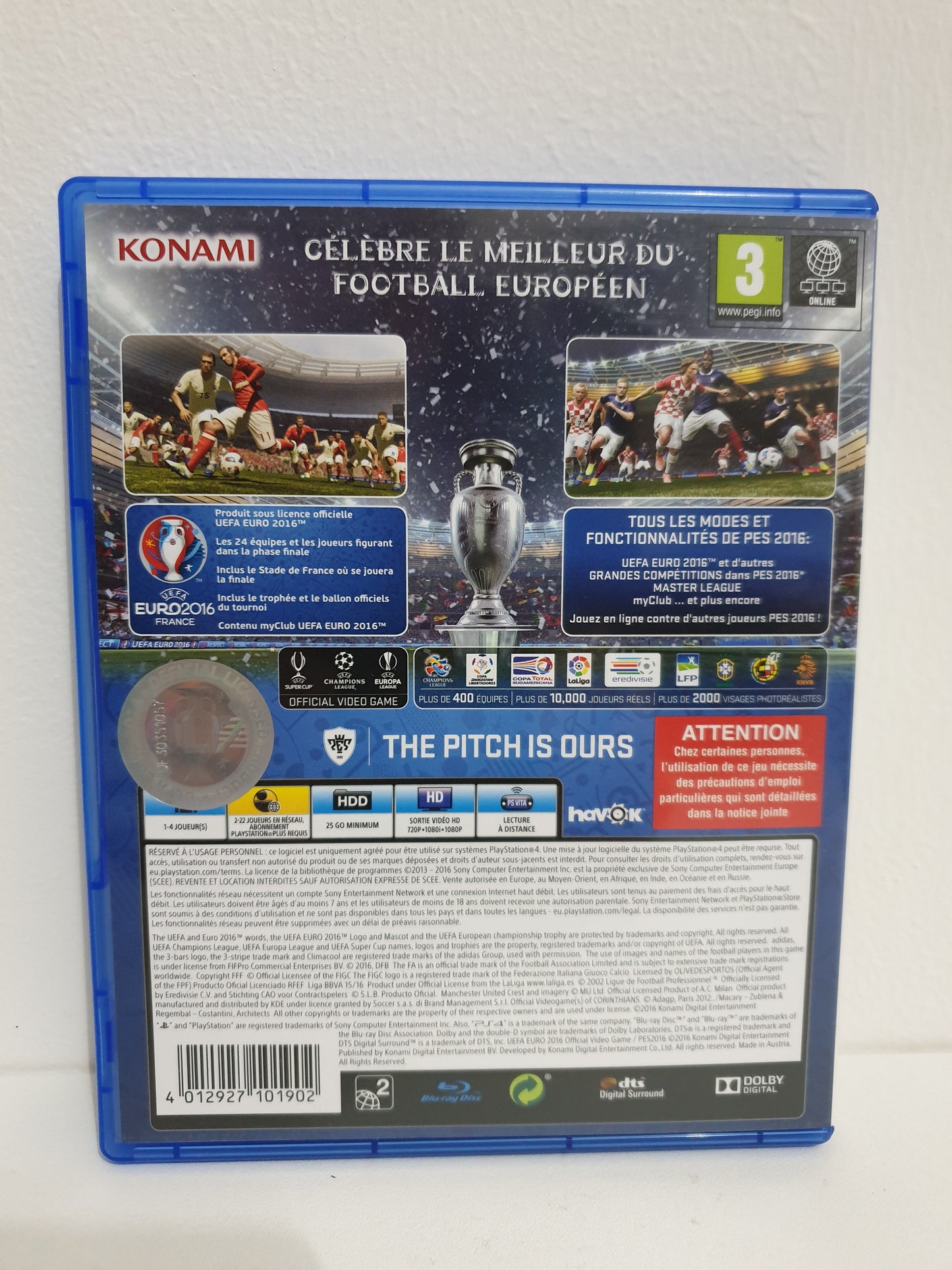 PES Edition Euro 2016 PS4 - Occasion très bon état